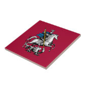 モスクワ市旗ロシア国旗のシンボル聖ジョージ・ナイト タイル (側面)