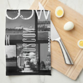 モスクワ市聖バジル大聖堂建築都市 キッチンタオル (四つ折り)