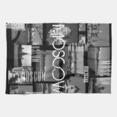 モスクワ市聖バジル大聖堂建築都市 キッチンタオル (横)