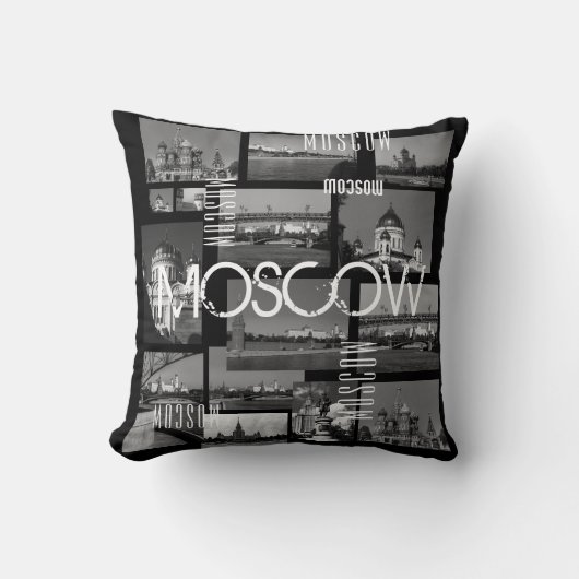 モスクワ市聖バジル大聖堂建築都市 クッション (正面)