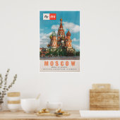 モスクワ旅行ポスター ロシアアート ビンテージ プリント (キッチン)