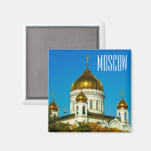 モスクワ・キリスト救い主の伽藍建築 マグネット (正面/裏面)