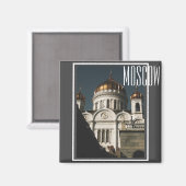 モスクワ・キリスト救い主の伽藍建築 マグネット (正面/裏面)