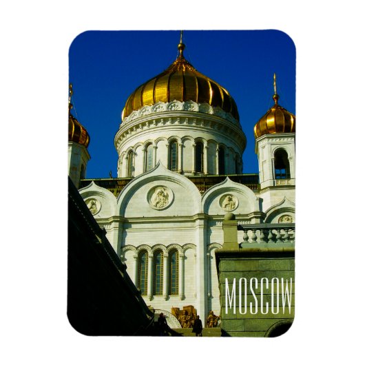 モスクワ・キリスト救い主の伽藍建築 マグネット (縦)