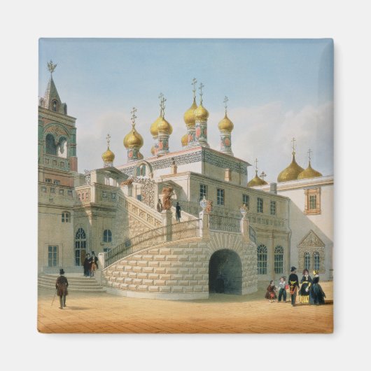 モスクワ・クレムリンのボヤール宮殿の眺め マグネット (正面)