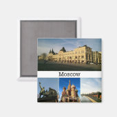 モスクワ、マグネット マグネット (正面/裏面)