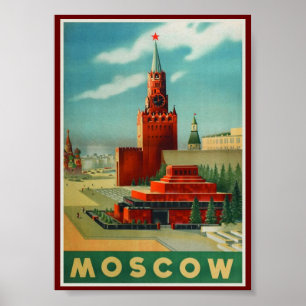 モスクワ・ロシアヴィンテージ ポスター