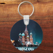 モスクワ・ロシア聖バジル大聖堂 キーホルダー (正面)