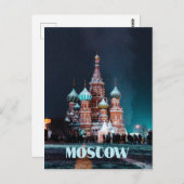 モスクワ・ロシア聖バジル大聖堂 ポストカード (正面/裏面)