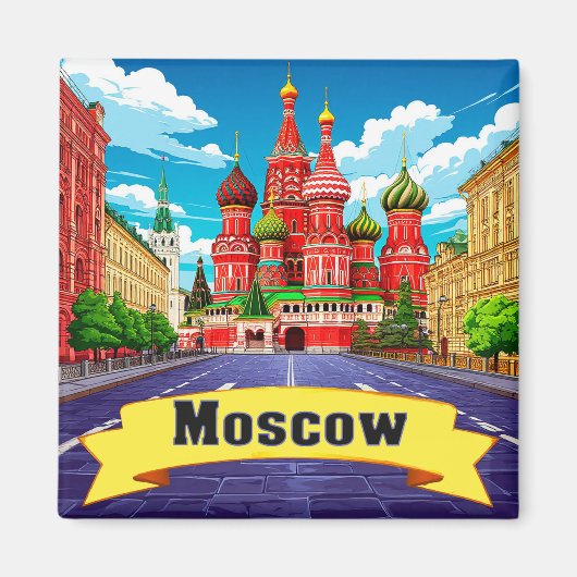 🧲 モスクワ ロシア エクスプローラー キープセイク マグネット (正面)