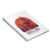 モスクワ・ロシア・クレムリン・スカイライン ノートブック (右側)