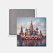 🧲 モスクワ ロシア 休日の思い出 🇷🇺 マグネット (正面/裏面)