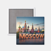 🧲 モスクワ ロシア 旅の思い出 🇷🇺 マグネット (正面/裏面)