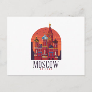 モスクワ ロシア 空撮 ポストカード