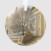 モスクワ。冬。ライオンの彫刻 オーナメント (裏面)