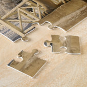 モスクワ。冬。ライオンの彫刻。 ジグソーパズル (側面)