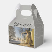 モスクワ。冬。ライオンの彫刻。 フェイバーボックス (裏面サイド)