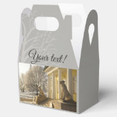 モスクワ。冬。ライオンの彫刻。 フェイバーボックス (オープン)