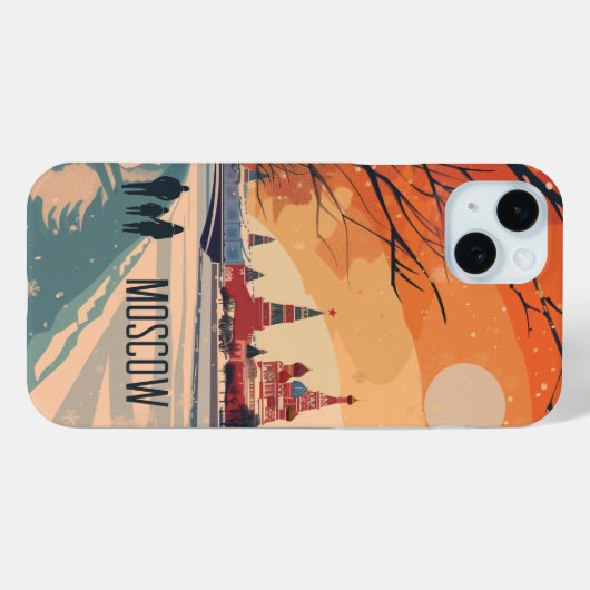 モスクワ Case-Mate iPhoneケース (裏面 (横))