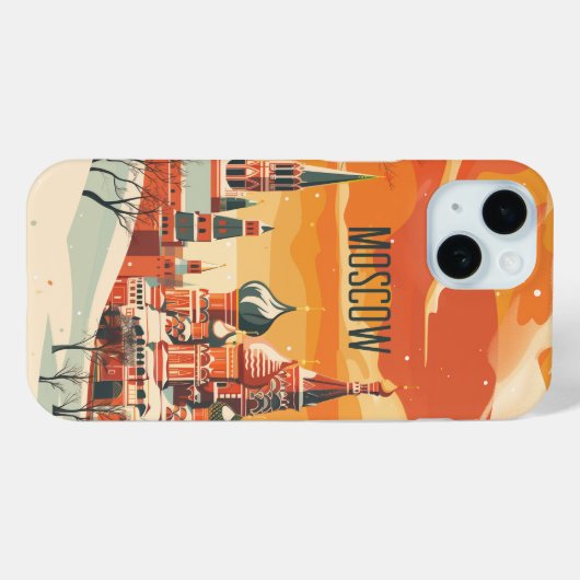 モスクワ Case-Mate iPhoneケース (裏面 (横))