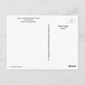 モスクワ,PA教会セントモスクワメソジスト統一された教会 ポストカード (裏面)