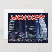 モスクワ、serieからのポストカードVisit Russia ポストカード (正面/裏面)