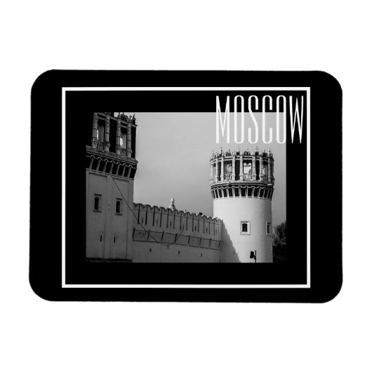 モスクワNovodevichy修道院建築 マグネット (横)