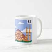 モスク切手 コーヒーマグカップ (正面右)