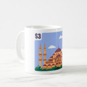 モスク切手 コーヒーマグカップ (正面左)