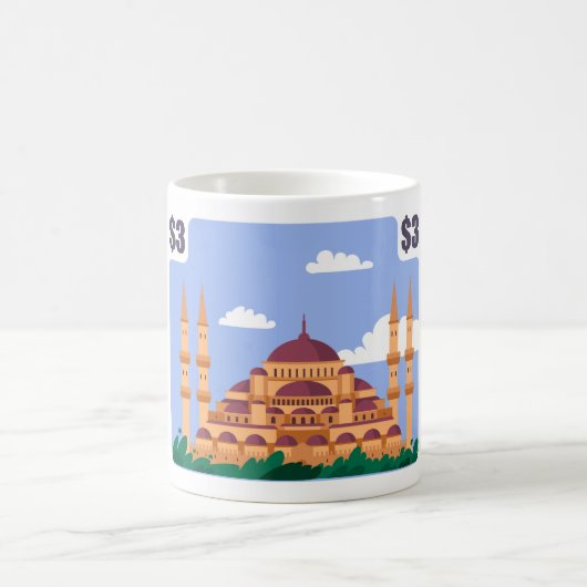 モスク切手 コーヒーマグカップ (中央)
