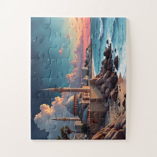 モスク夕べ2 ジグソーパズル (縦)