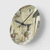 モスク(Patio de la Mesquita)の裁判所、から「 ラウンド壁時計 (傾斜)