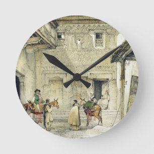 モスク(Patio de la Mesquita)の裁判所、から「 ラウンド壁時計