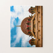 モスクPutrajayaマレーシアのランドマーク。 ジグソーパズル (縦)