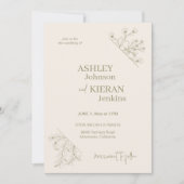 モスグエレガントリ結婚ーン 招待状 (正面)