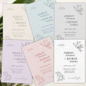 モスグエレガントリ結婚ーン 招待状