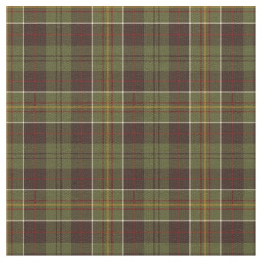 モスグリーンおよびブラウンの素朴な格子縞 ファブリック (クローズアップ)