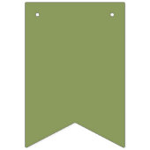 モスグリーンからフォレストへのグラデーション テーマ バンティングフラッグ (第1の旗)