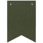 モスグリーンのコットン バンティング バナー - カスタマイズ可能 (第1の旗)