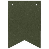 モスグリーンのコットン バンティング バナー - カスタマイズ可能 (第3の旗)