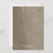 モスグリーンのストリングライト アニバーサリー パーティー 招待状 (裏面)