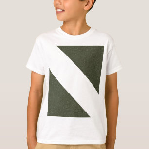 モスグリーンはっきりした対角キッズティー Tシャツ