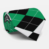 モスグリーンアーガイルネックタイ ネクタイ (ロール)