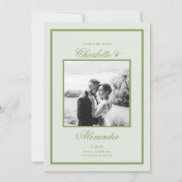 モスグリーンエステートの結婚式　Save the Date 招待状