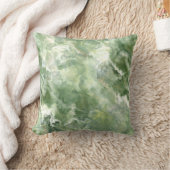 モスグリーンシームレスマーブル装飾用クッション クッション (ブランケット)