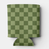 モスグリーンチェッカーボード 缶クーラー (裏面)