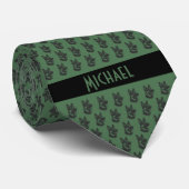 モスグリーンドイツシェパード ネクタイ (ロール)