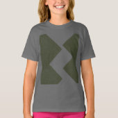 モスグリーンパターンユースTシャツ Tシャツ (正面)