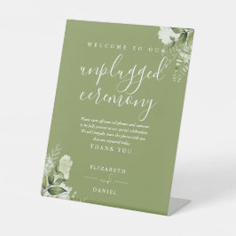 モスグリーンフローラ緑化の無詰め式 台座サイン