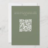 モスグリーンラージ文字静かオークション 招待状 (裏面)